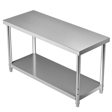 stainless steel prep table cabinet|60 inch stainless steel table.